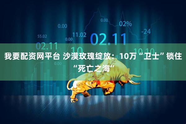 我要配资网平台 沙漠玫瑰绽放：10万“卫士”锁住“死亡之海”